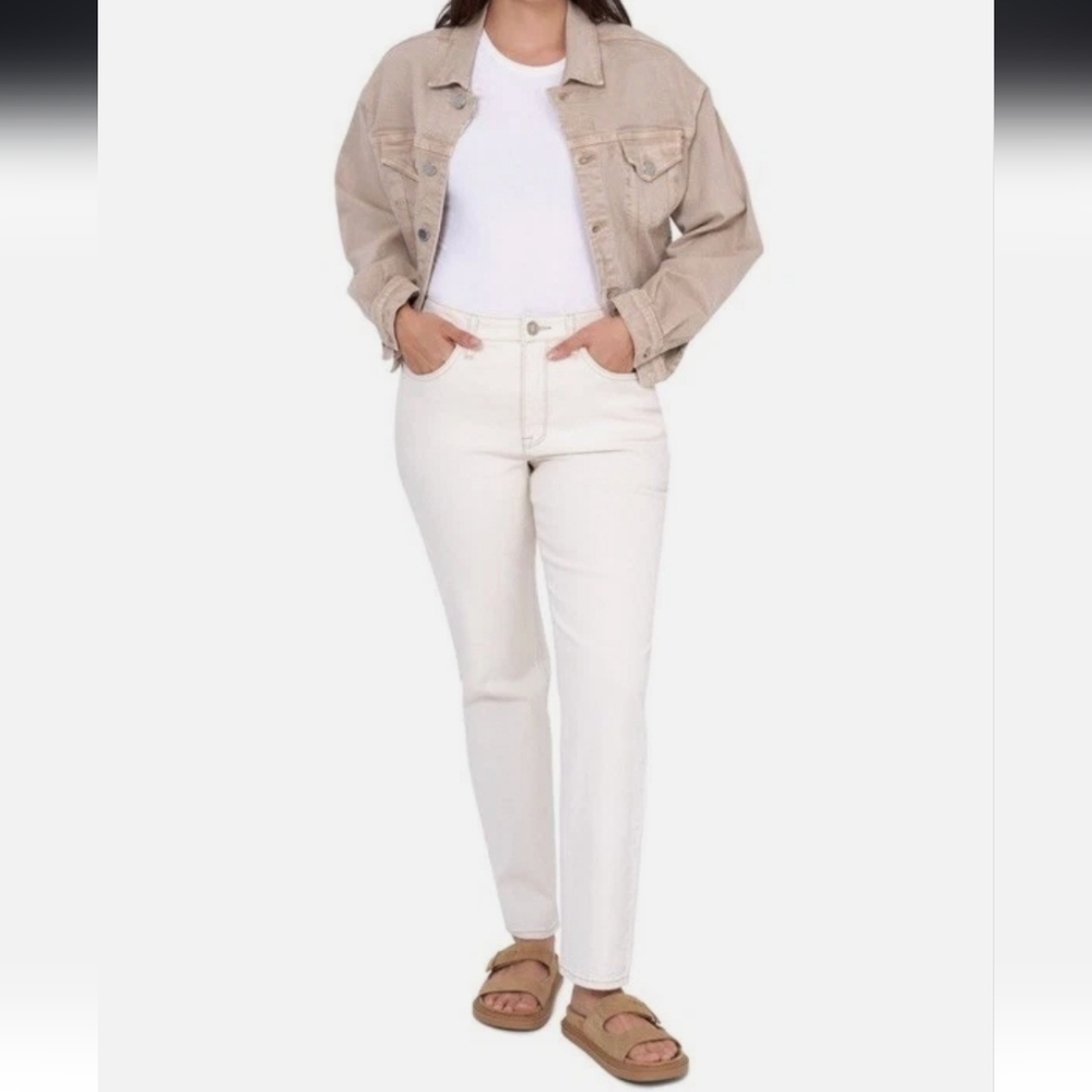 Seven7 Slim Straight Crean Jeans Pants